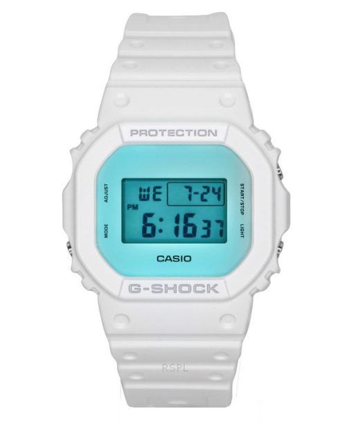 Casio G-Shock Digital White Resin Strap Quartz DW-5600TL-7 200M Men's Watch