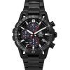 Casio Edifice Sospensione Analog Chronograph Black Ion Stainless Steel Black Dial Solar EQS-960DC-1AV 100M Men's Watch