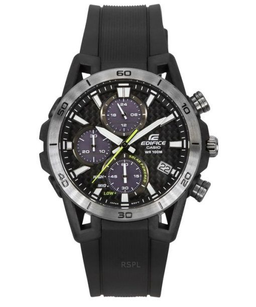 Casio Edifice Sospensione Analog Chronograph Resin Strap Grey Dial Solar EQS-960PB-1AV 100M Men's Watch