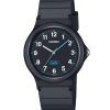 Casio Pop Analog Black Bio Based Resin Strap Black Dial Quartz LQ-24B-1B Women's Watch