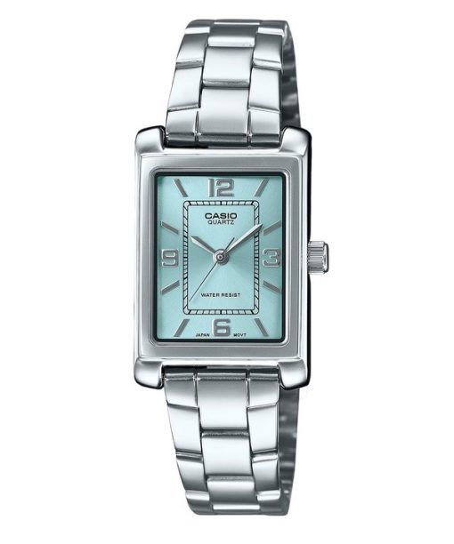 Casio Standard Analog Stainless Steel Aqua Blue Dial Quartz LTP-1234DD-2A Women's Watch