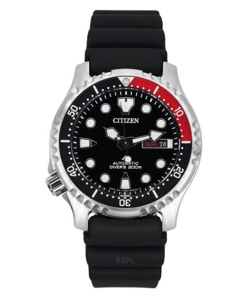 Citizen Promaster Marine Rubber Strap Black Dial Automatic Diver's NY0085-19E 200M Men's Watch