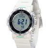 Casio ProTrek Climber Line Digital White Bio Based Resin Strap Tough Solar PRW-35-7 100M Men's Watch