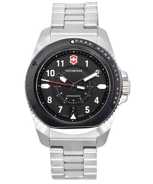 Victorinox Swiss Army Journey 1884 Antimagnetic Black Dial Quartz Divers 242009 200M Mens Watch