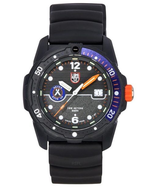 Luminox Bear Grylls Survival SEA Rubber Strap Black Dial Swiss Quartz Divers XB.3723 200M Mens Watch