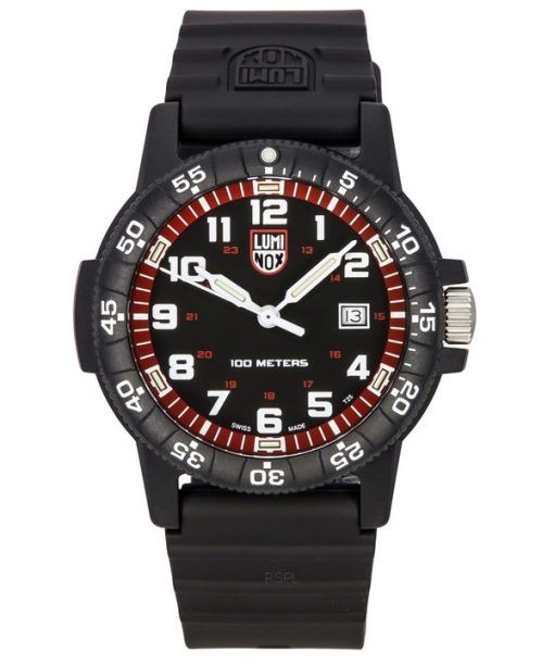 Luminox SEA Turtle Giant Plastic Strap Black Dial Swiss Quartz XS.0335 100M Mens Watch