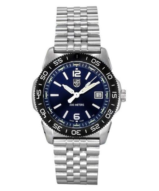 Luminox Pacific Diver Ripple Stainless Steel Blue Dial Quartz XS.3123M.SET 200M Men's Watch With Extra Strap