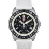 Luminox Pacific Diver Chronograph White Rubber Strap Black Dial Swiss Quartz Divers XS.3141 200M Mens Watch