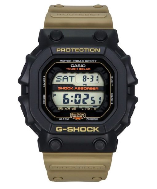 Casio G-Shock Digital Resin Strap Black Dial Tough Solar GX-56TU-1A5 200M Men's Watch