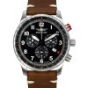 Iron Annie F13 Tempelhof Chronograph Brown Leather Strap Black Dial Quartz 56882 Men's Watch