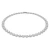 Swarovski Una Angelic Clear Crystals And Rhodium Plated Tennis Necklace 5117703 For Women