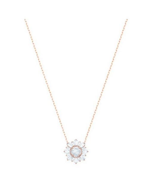 Swarovski Idyllia Rose Gold Tone Plated And Zirconia Pendant 5451376 For Women