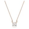 Swarovski Stilla Attract Clear Crystals And Rose Gold Tone Necklace 5510698 For Women