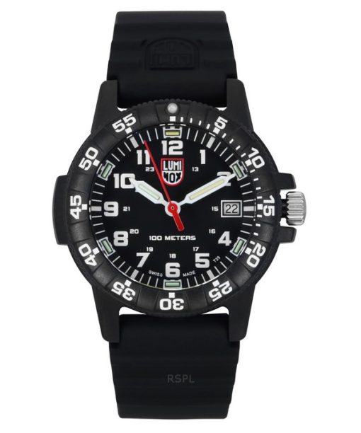 Luminox Leatherback Sea Turtle Silicone Strap Black Dial Quartz XS.0301.L 100M Mens Watch